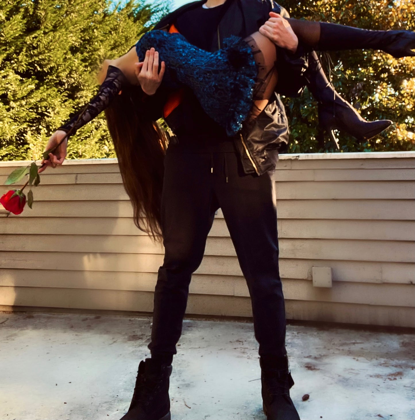 Persephone's Fairy - Blue Sparkly Lace Ruffle Mini Dress