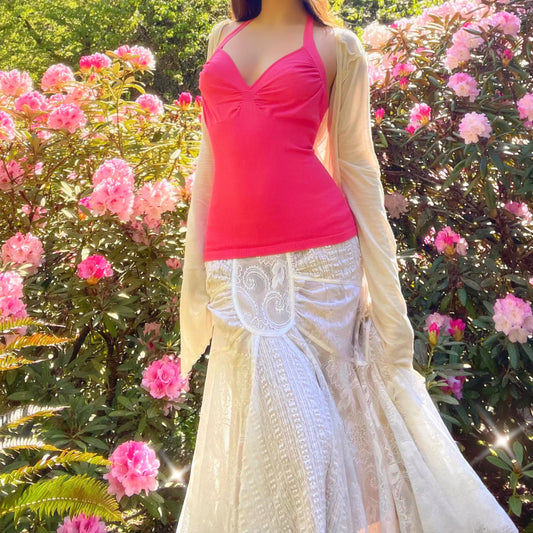 Vintage 90's Bebe Hot Pink Halter Top