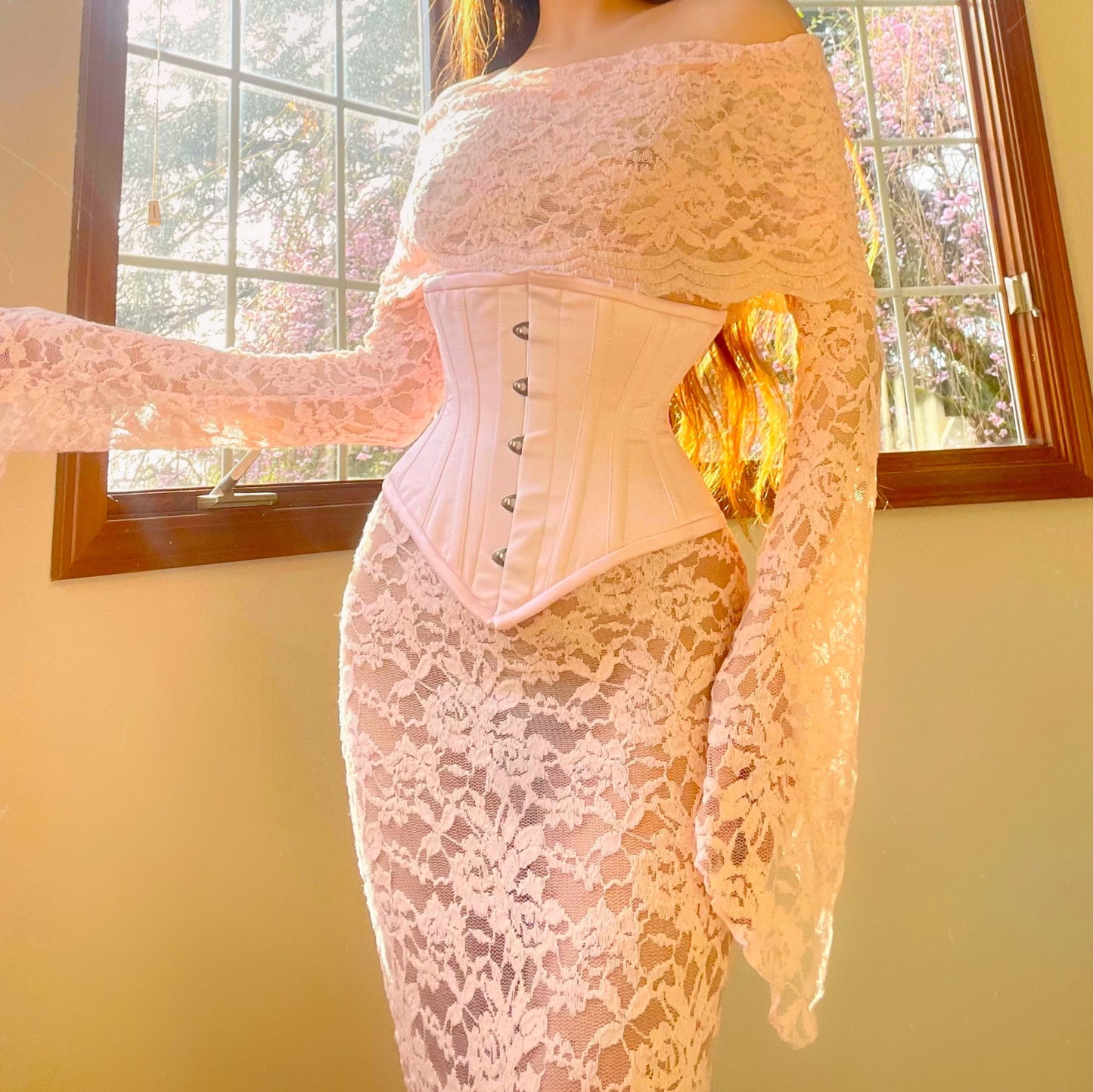 Cherry Angel Off the Shoulder Maxi Dress