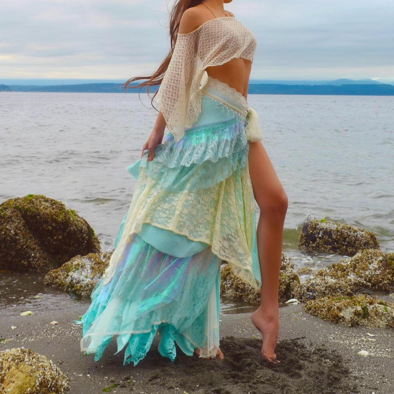 Siréna’s Spiral Tidewoven Layered Mermaid Skirt