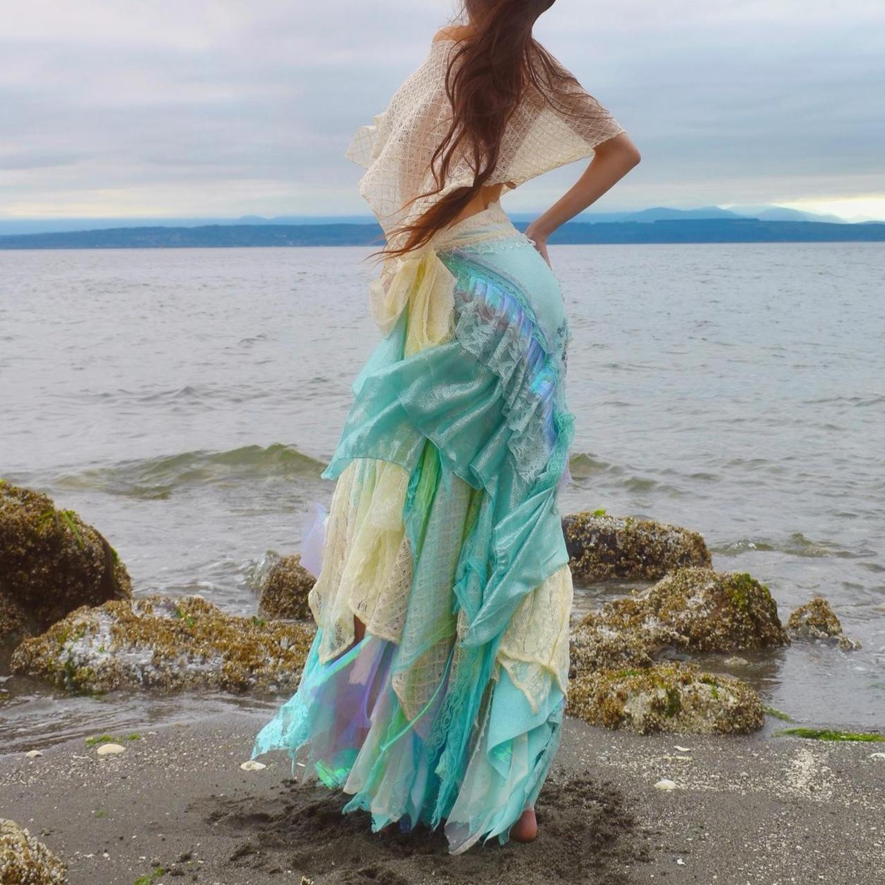 Siréna’s Spiral Tidewoven Layered Mermaid Skirt