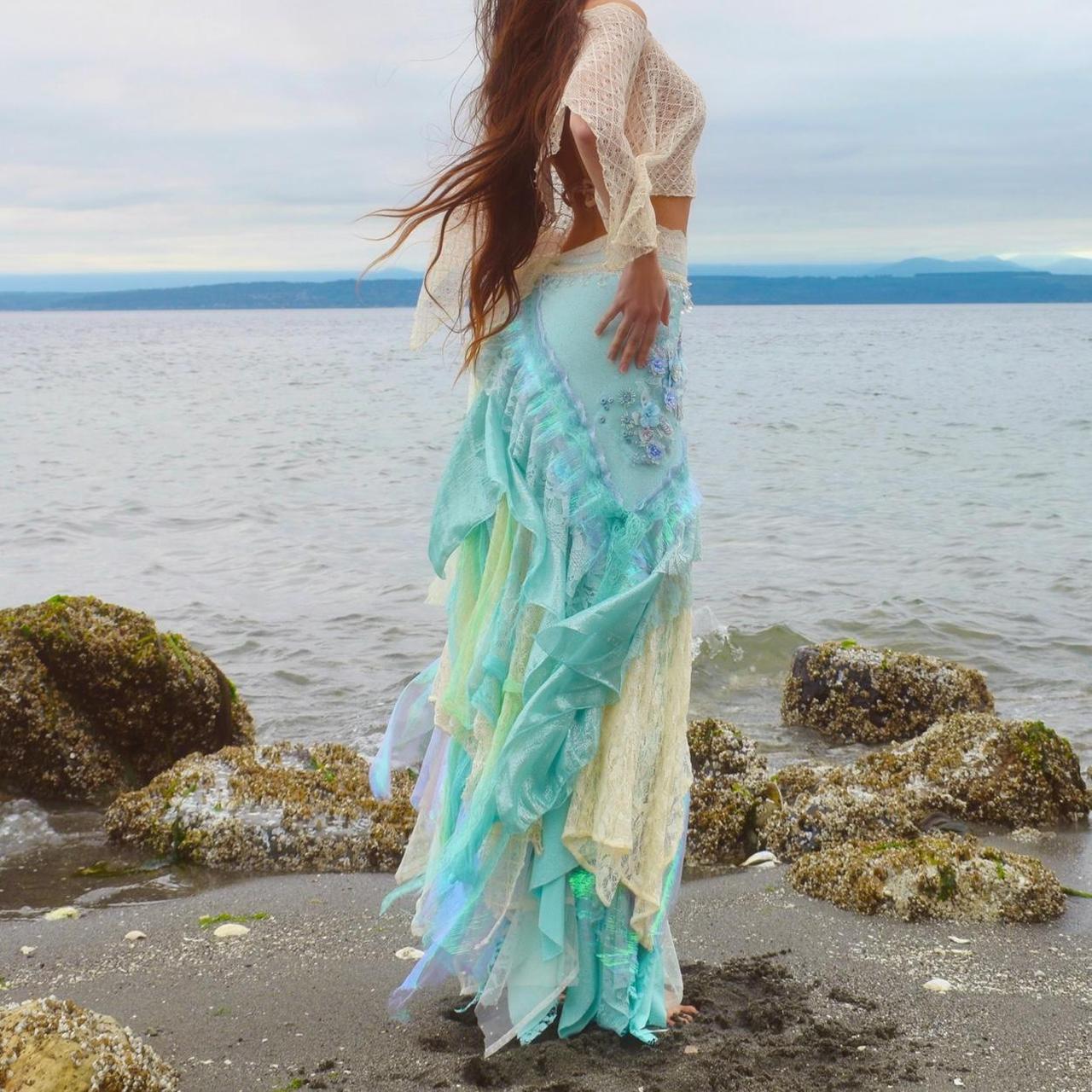 Siréna’s Spiral Tidewoven Layered Mermaid Skirt