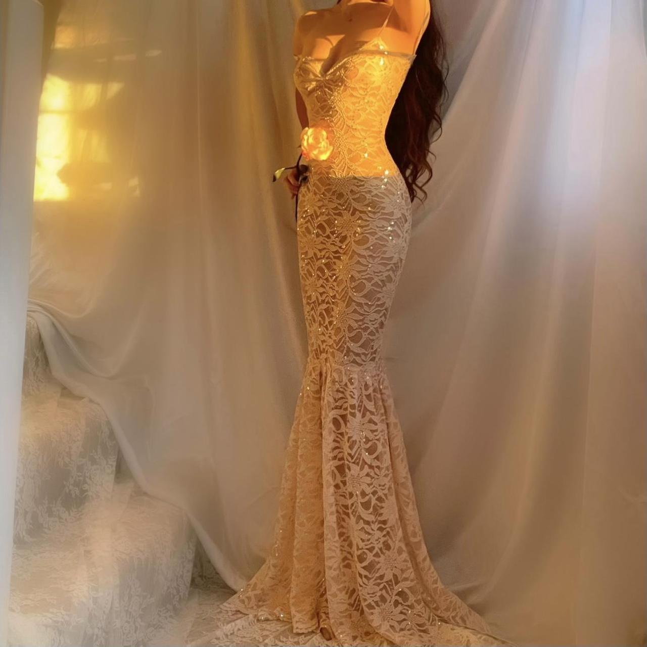 Golden Hour Muse Mermaid Lingerie Dress