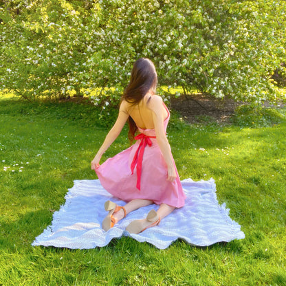 Vintage 90's Guess Red Gingham Halter Dress