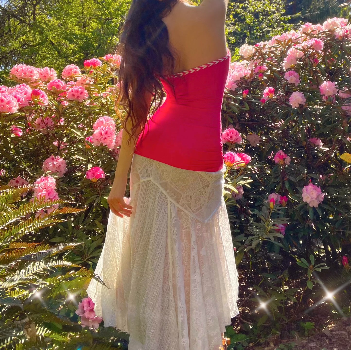 Vintage Bebe Hot Pink Sweetheart Strapless Tube Top