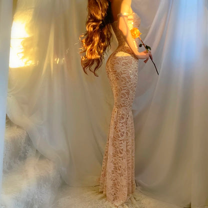Golden Hour Muse Mermaid Lingerie Dress