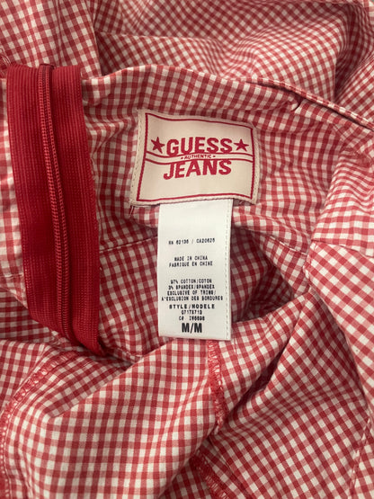 Vintage 90's Guess Red Gingham Halter Dress