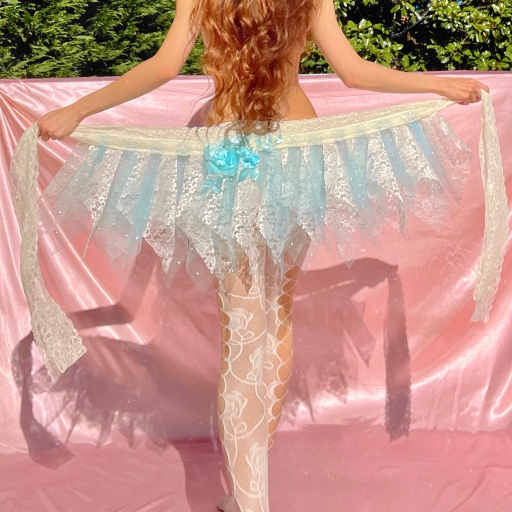 Mermaid Fairy Lace Mini Skirt Handmade