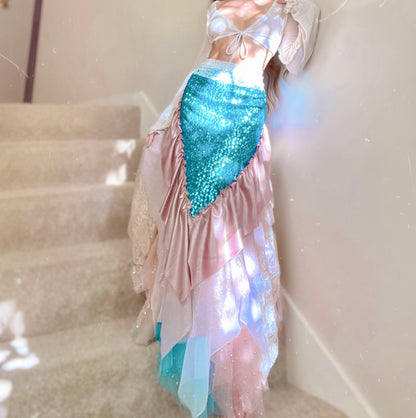 Mermaid Lace Sequin Handmade Skirt