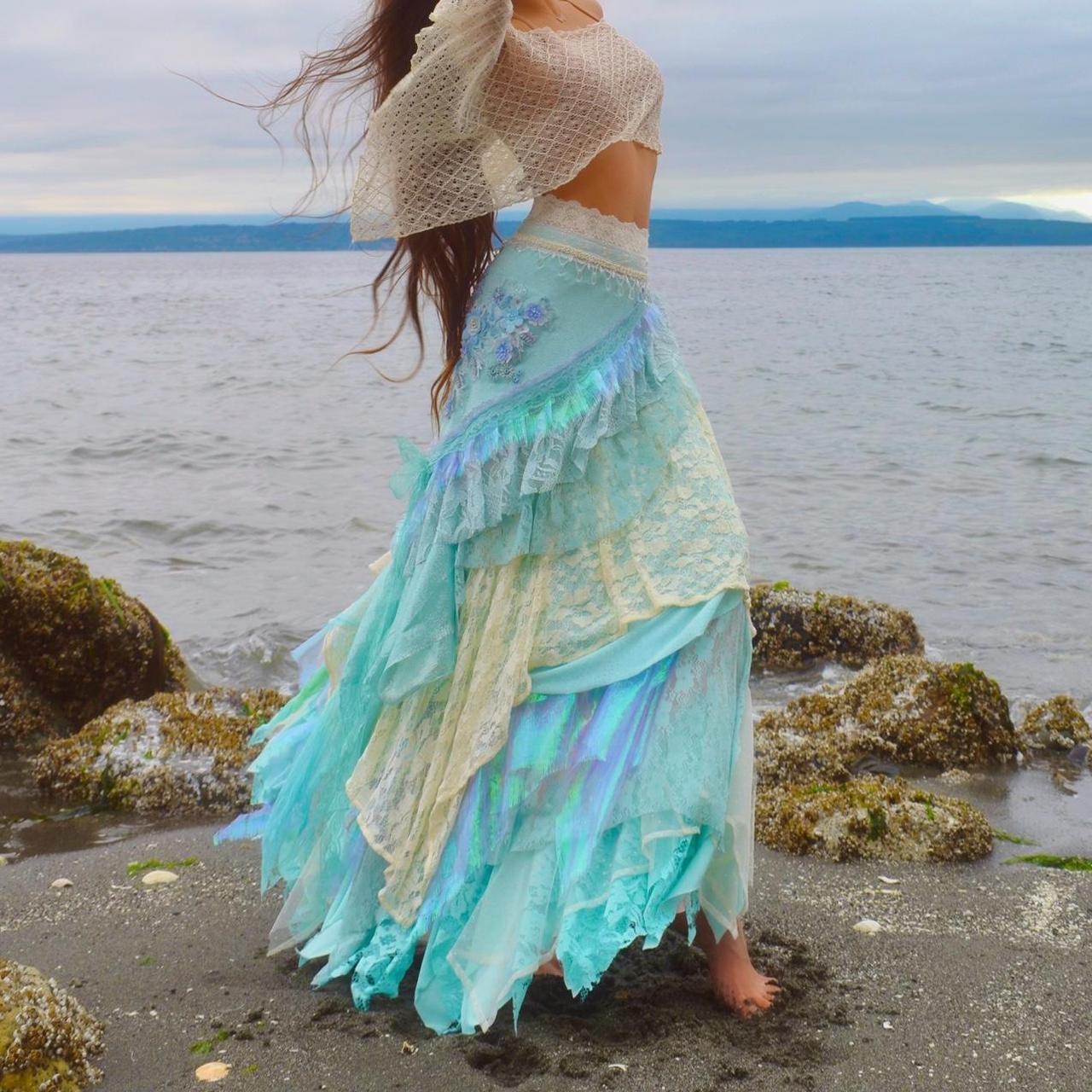 Siréna’s Spiral Tidewoven Layered Mermaid Skirt