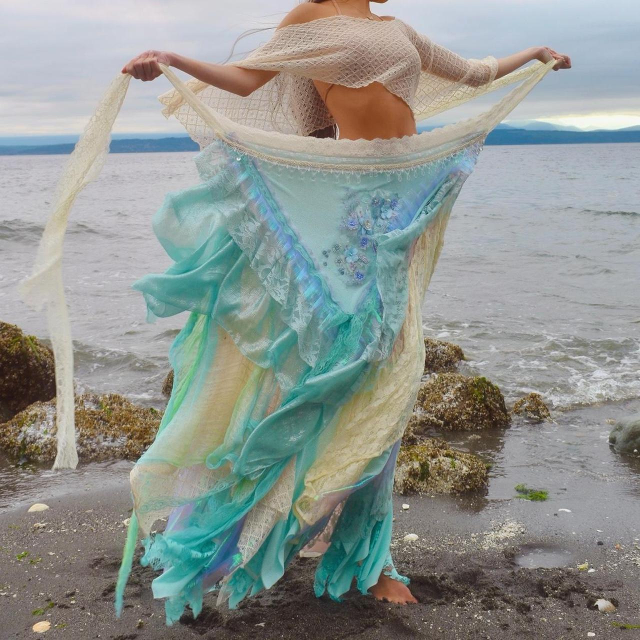 Siréna’s Spiral Tidewoven Layered Mermaid Skirt