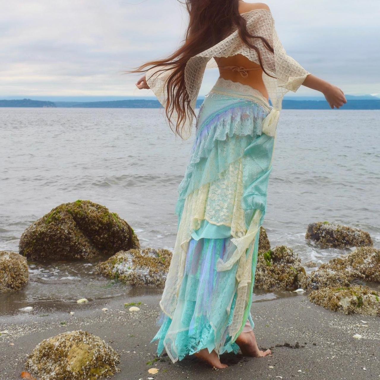 Siréna’s Spiral Tidewoven Layered Mermaid Skirt